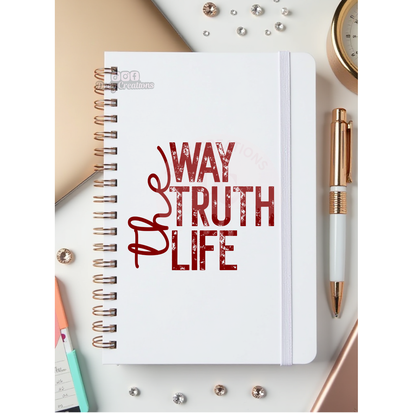 THE WAY TRUTH LIFE - UV DTF JOURNAL WRAY