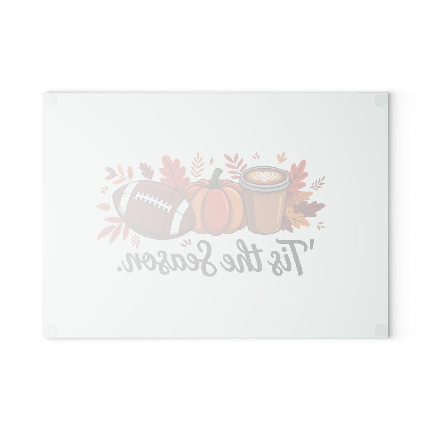 Autumn Glass Cutting Board, Festive Kitchen Decor, Fall Harvest Gift, Thanksgiving Dinner Essential, Holiday Entertaining Item