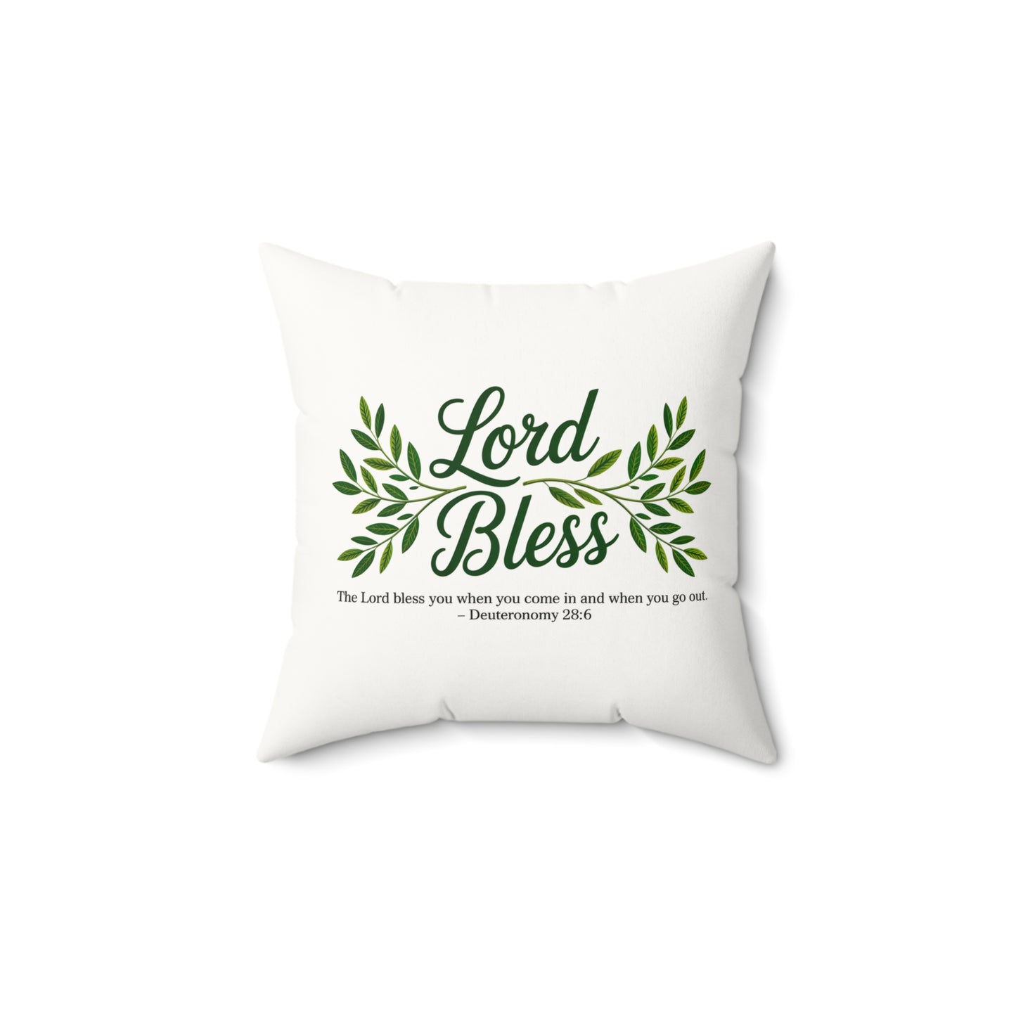 Bless This Home Faux Suede Pillow | Decorative Cushion for Cozy Living, Home Decor, Blessing Gift, Spiritual Gift, Housewarming Decoration
