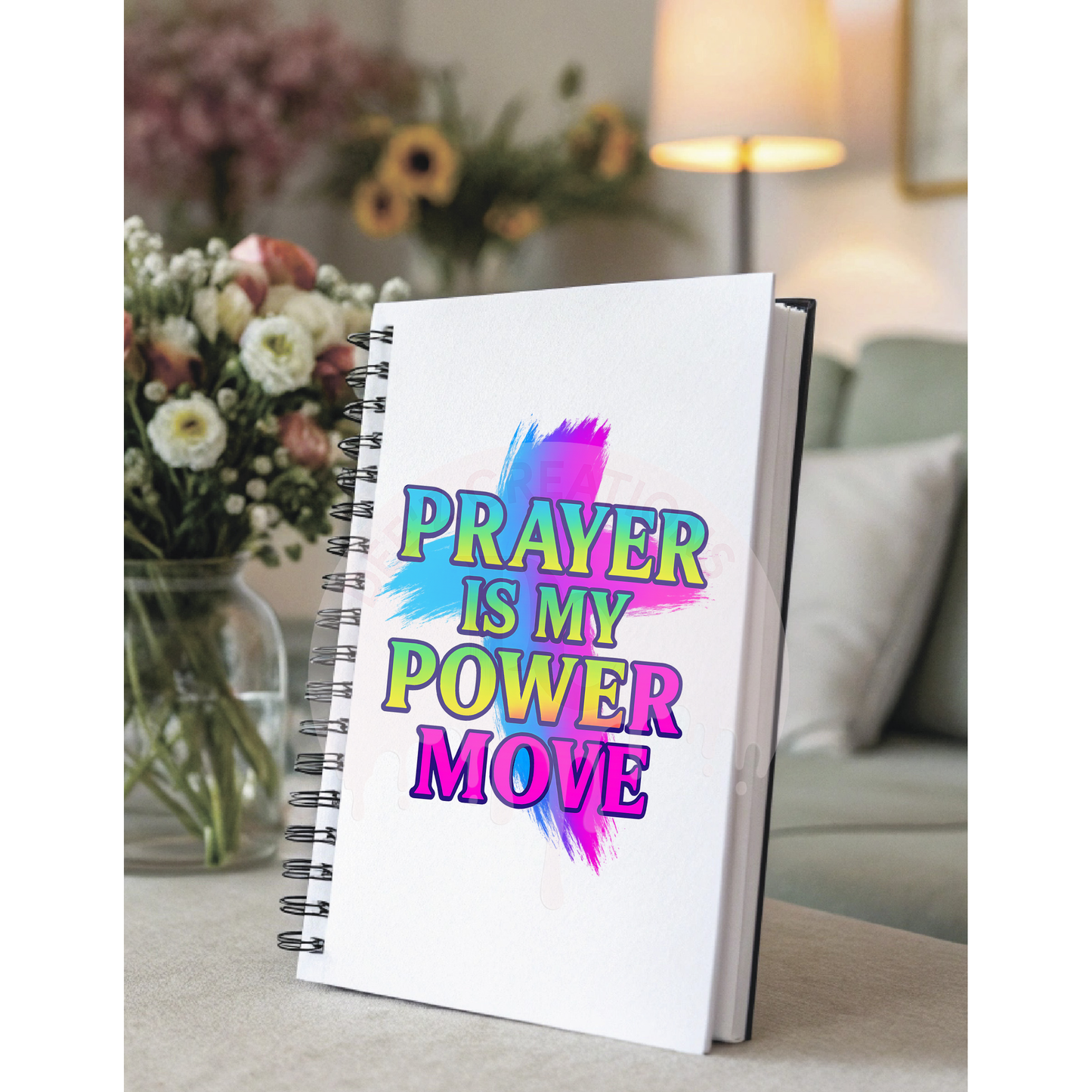 UV DTF - Planner Cover Decal Prayer Is My Power Move
