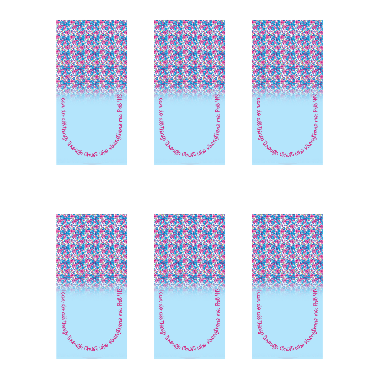 PAPERCLIP SUBLIMATION TRANSFER (FOR REGUAL SHAPE PAPERCLIP) - PHILIPPIANS 4:13