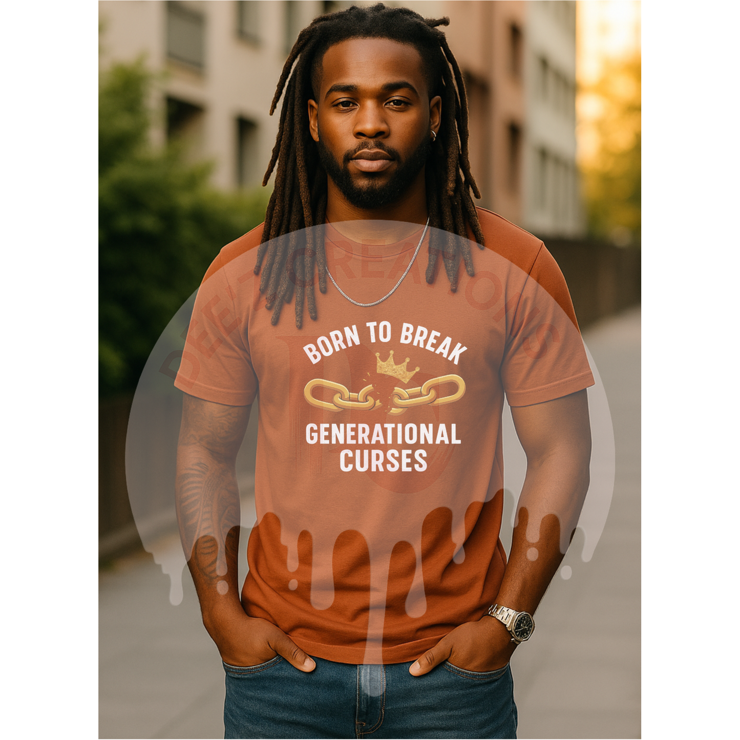 Born to Break Generational Curses DTF Transfer | Faith + Legacy Print on Demand