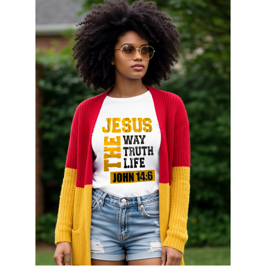 JESUS THE WAY TRUTH LIFE - FULL COLOR TRANSFER (DTF)