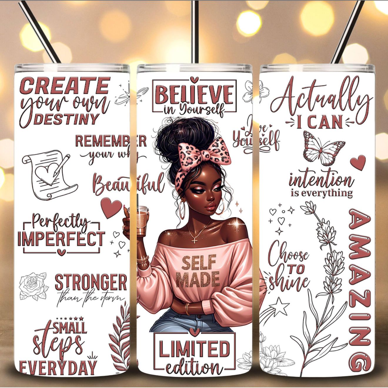 BLACK GIRL INSPIRATION - 20oz SUBLIMATION PRINT
