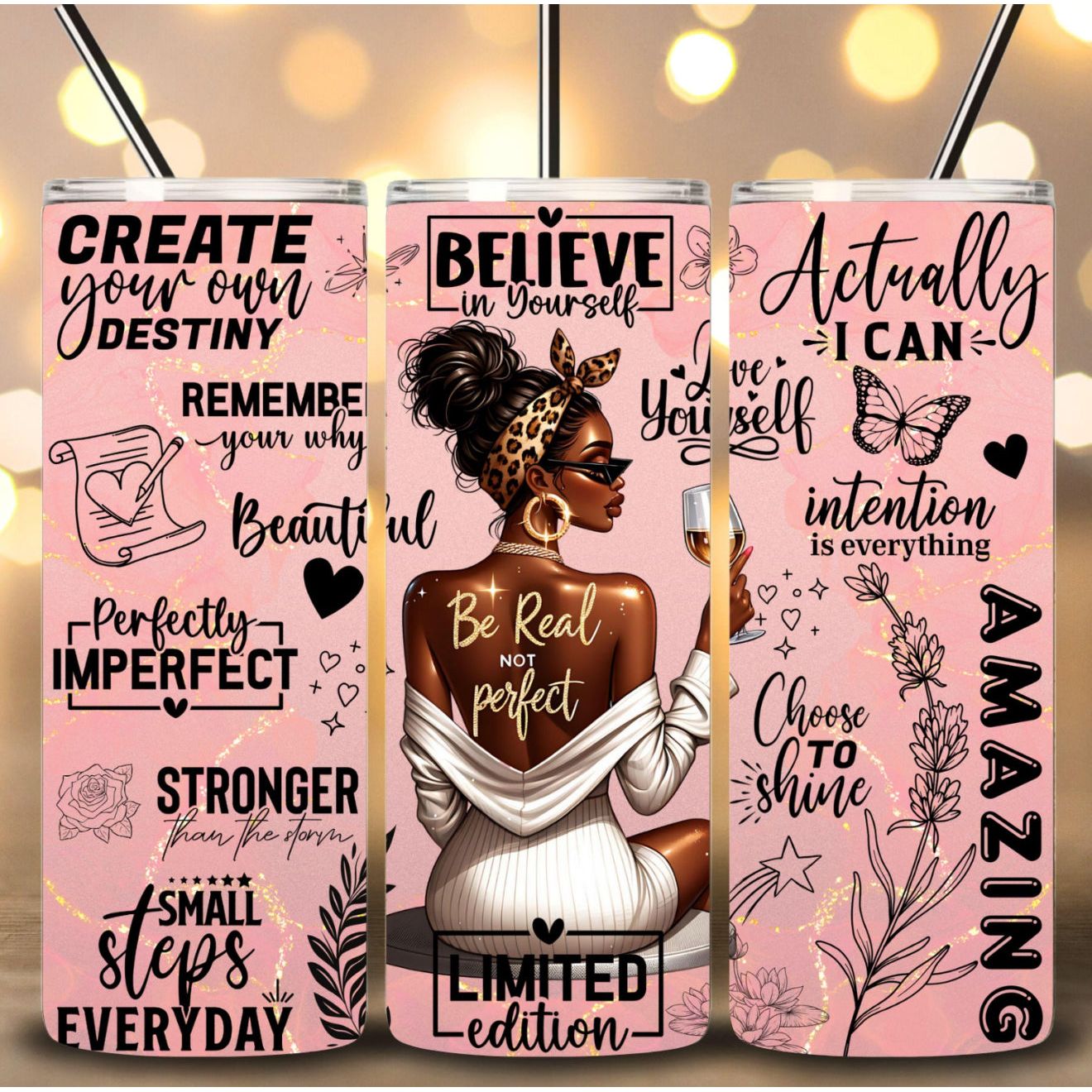 BLACK GIRL INSPIRATION - 20oz SUBLIMATION PRINT