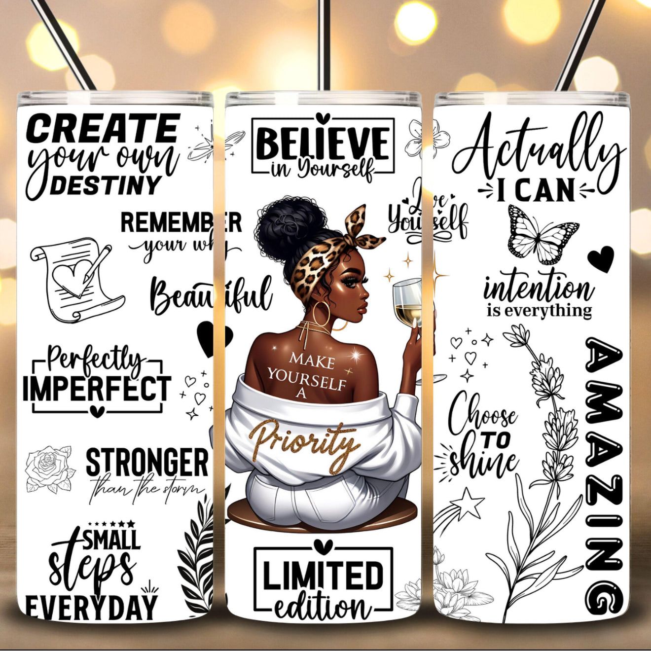 BLACK GIRL INSPIRATION - 20oz SUBLIMATION PRINT