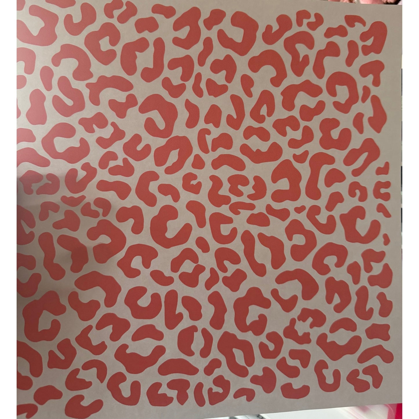 12x12 Leopard Sheets Screen Print - PINK