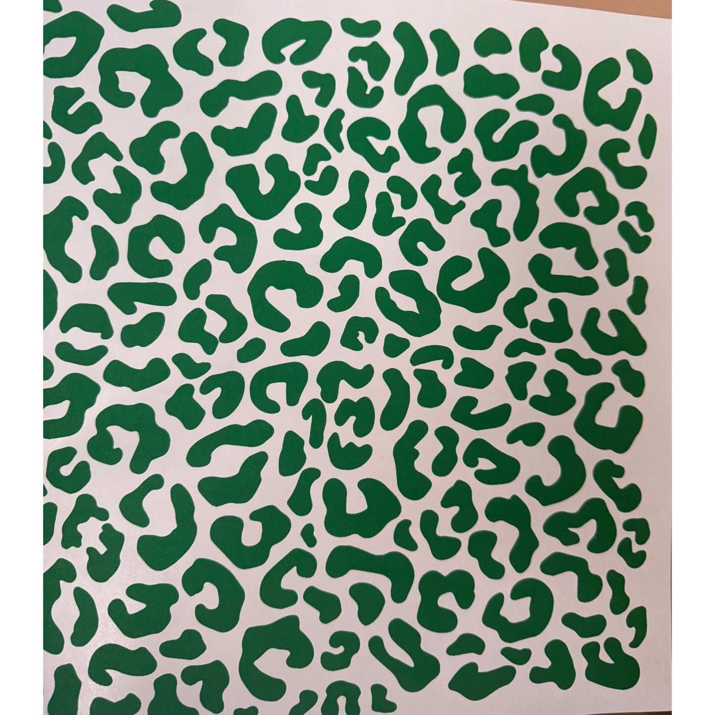 12x12 Leopard Sheets Screen Print - GREEN