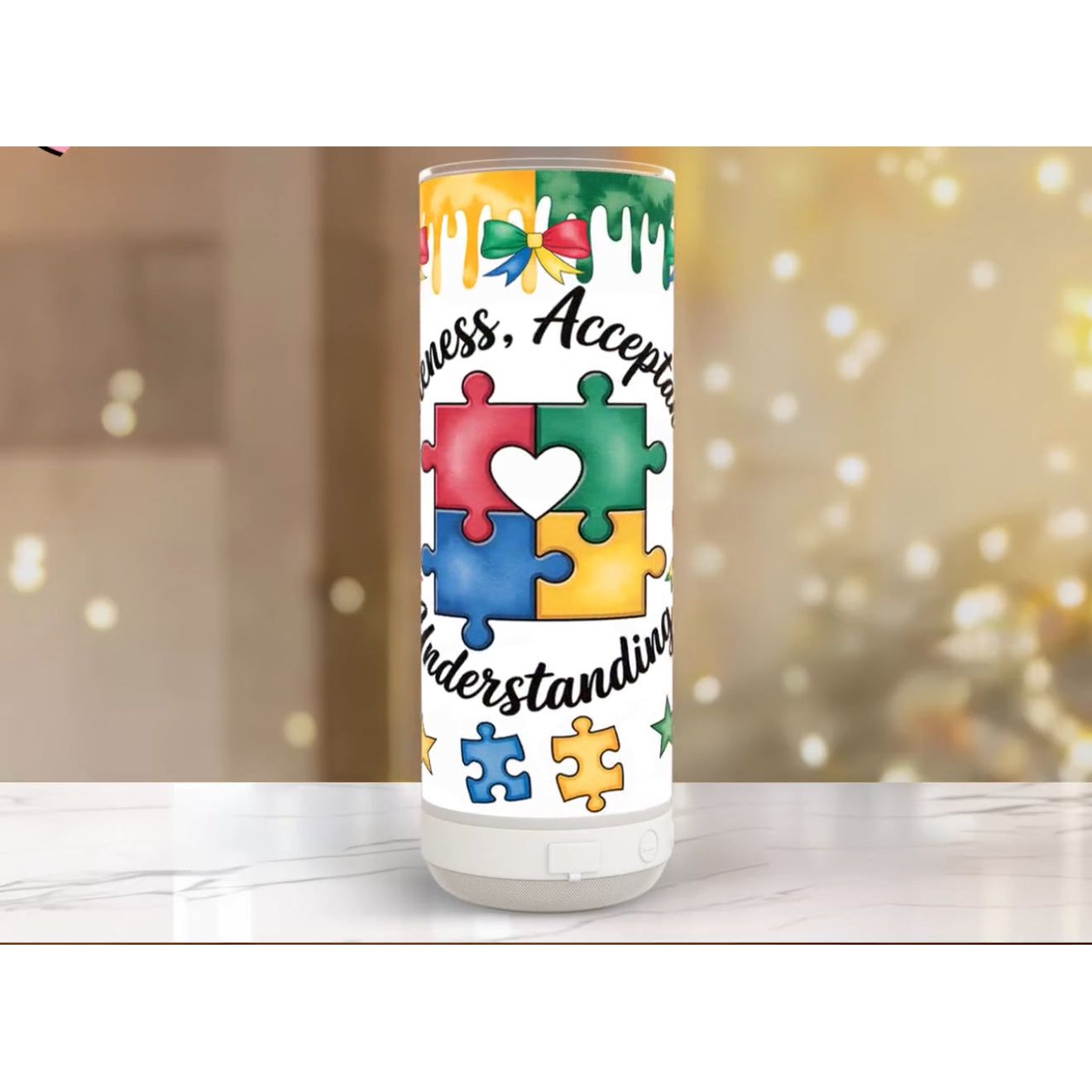 AUTISM AWARENESS 20oz TUMBLE WRAP SUBLIMATION PRINT