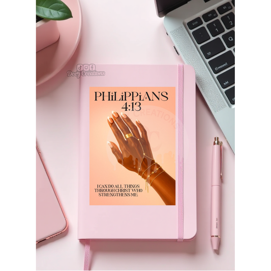 PHILLILPPIANS 4:13  - UV DTF JOURNAL WRAY