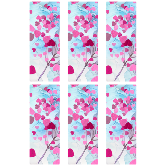 JUMBO SUBLIMATION PAPERCLIP TRANSFER FOR (HEART TOPPED & CIRCLE ADORNED SHAPE) PAPERCLIP