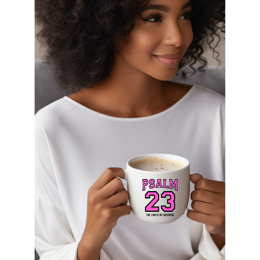 PSALM 23 - UV DTF CUP DECAL PINK AND BLACK