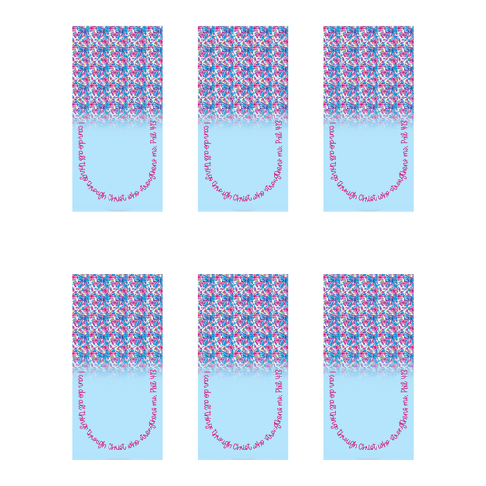 PAPERCLIP SUBLIMATION TRANSFER (FOR REGUAL SHAPE PAPERCLIP) - PHILIPPIANS 4:13