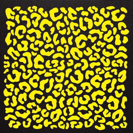 12x12 Leopard Sheets Screen Print - YELLOW