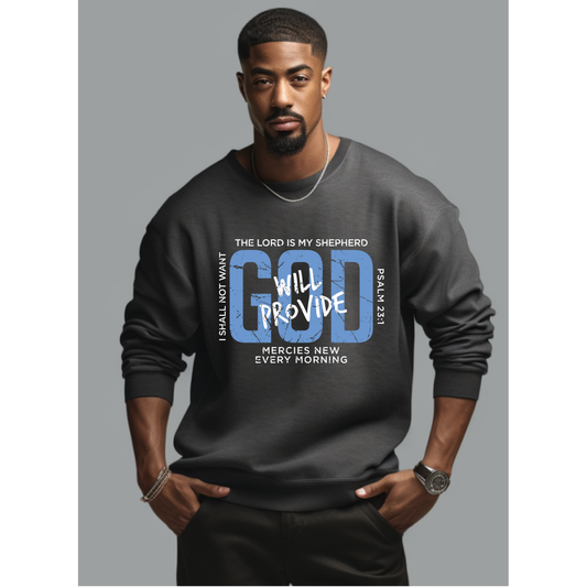 THE LORD IS MY SHEPHERD - DTF TRANSFER - BLUE
