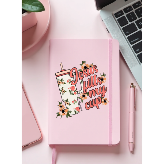 JESUS FILLS MY CUP - UV DTF JOURNAL WRAP